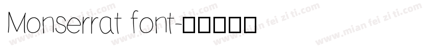 Monserrat font字体转换